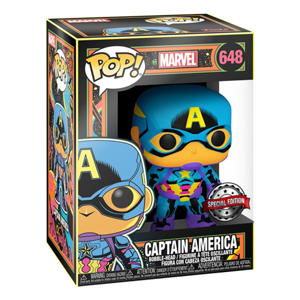 Captain America (Blacklight) Funko Pop! Marvel Vinyl Figure
