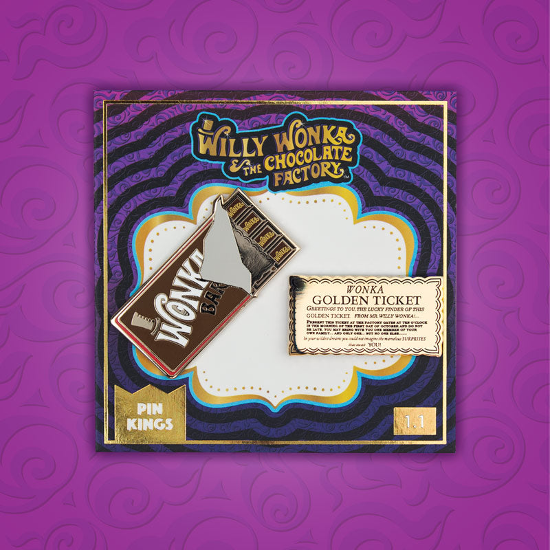 Willy Wonka & The Chocolate Factory Enamel Pin Badge Set 1.1