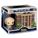 Doc w/Clock Tower BTTF Pop! Town Vinyl Figure - Zinga Entertainment