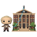 Doc w/Clock Tower BTTF Pop! Town Vinyl Figure - Zinga Entertainment
