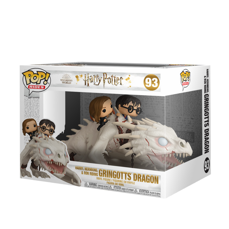 Gringotts Dragon with Harry, Ron & Hermione Funko Pop! Harry Potter Vinyl Figure