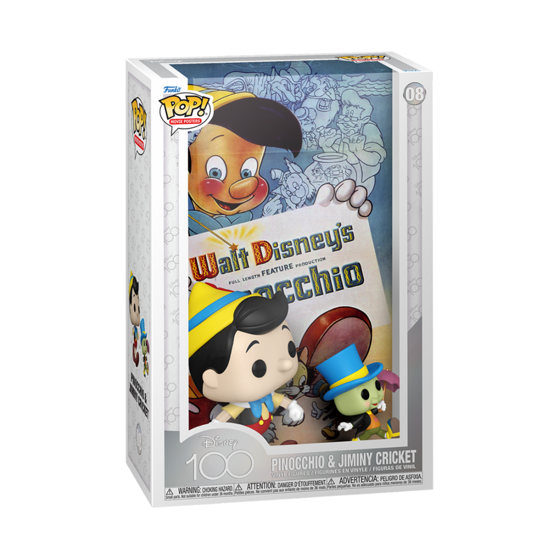 Pinocchio Disney 100th Funko Pop! Movie Poster Vinyl Figure