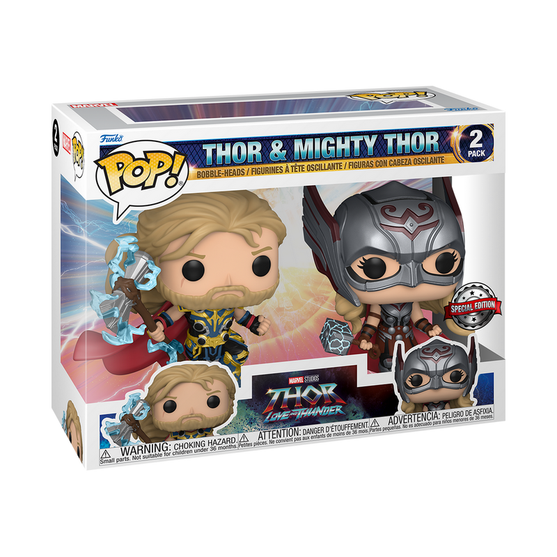 Thor & Mighty Thor 2pk Love & Thunder Funko Pop! Marvel Vinyl Figure